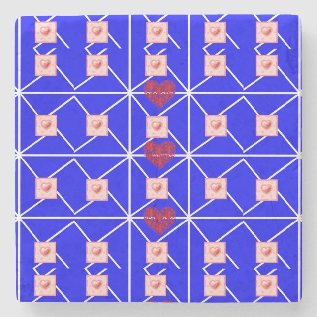 Muttertagsmarmor-Stone-Untersetzer Steinuntersetzer (Vorderseite)