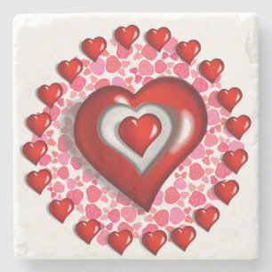 Muttertagsmarmor-Stone-Untersetzer Steinuntersetzer