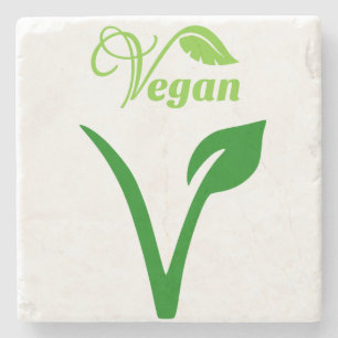 Muttertagsmarmor Stone Untersetzer Vegan