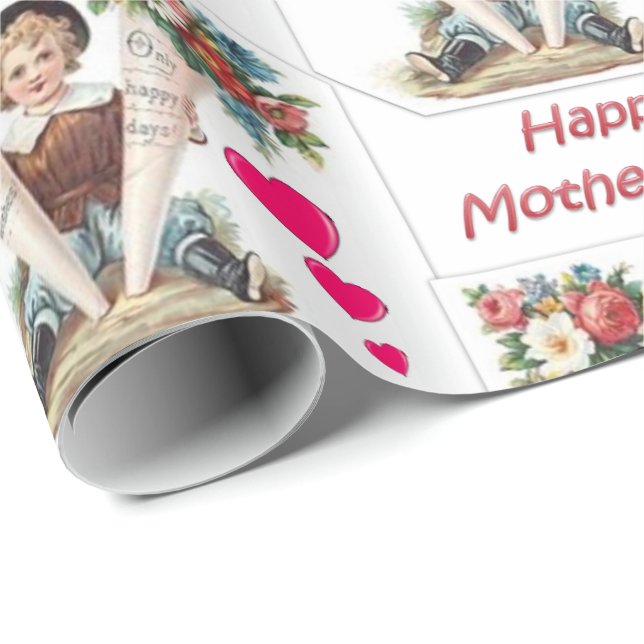 Muttertagspapier Geschenkpapier (Rolleneckpunkt)