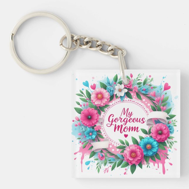 Muttertagsreden "Meine herrliche Mama" Schlüsselanhänger (Vorderseite)