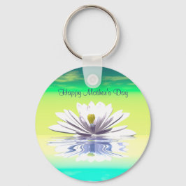 Muttertagsweißwasserlilie Schlüsselanhänger