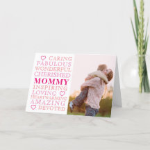 MuttertagTypografie Modernes Foto der Familie