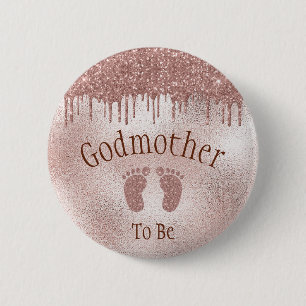 Muttertier, um Baby Dusche Pink Girl Babynahrung z Button