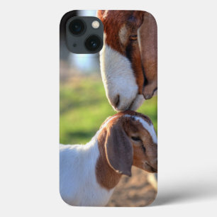 Mutterziege, die ihr Baby auf Kopf küsst Case-Mate iPhone Hülle