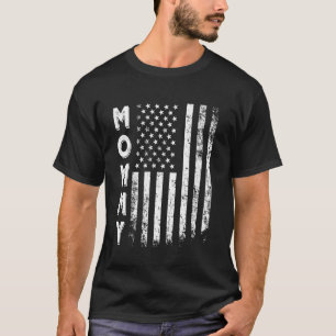 Mutti Amerika Flagge Muttertag 4. Juli Frauen  T-Shirt