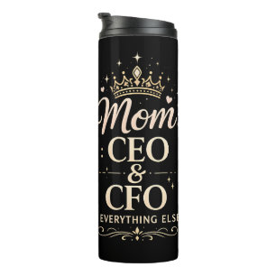 Mutti CEO & CFO Shirt – Lustiges Muttertagsgeschen Thermosbecher