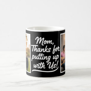 Mutti Danke, dass du uns zwei Foto Schwarz tolerie Kaffeetasse