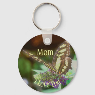 Mutti ich liebe dich Schmetterling Schlüsselanhänger