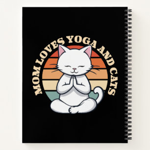 Mutti liebt Katzen und Yoga Notizbuch