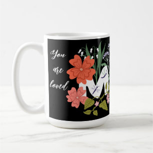 Mutti liebte boho Blumenstrauß süß Kaffeetasse