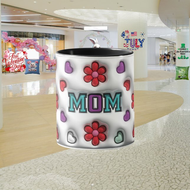 Mutti-Tag "3D-Effekt-Tassen"  Tasse (Von Creator hochgeladen)