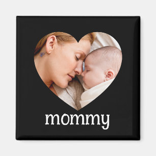 Mutti-Tag süßes Herz Foto Magnet