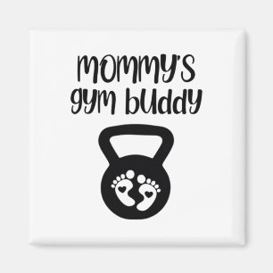 Muttis Fitnessbuddy Schwangere Kettlebell-Hebende Magnet