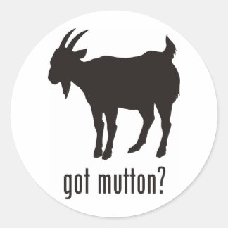 Mutton Runder Aufkleber