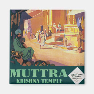 Muttra ~ Krishna Temple Magnet