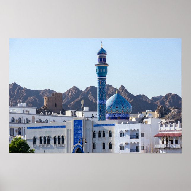 Muttrah-Moschee - Maskat, Oman Poster (Vorne)