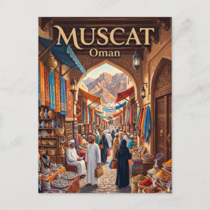 Muttrah Souq Muscat Oman Postkarte