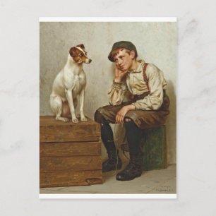 Mutual Admiration ~ Shoe Shine Boy ~ 1898 Postkarte