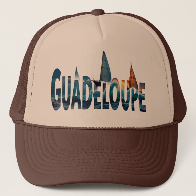 Mütze Guadeloupe Segelboote | Kap (Vorderseite)