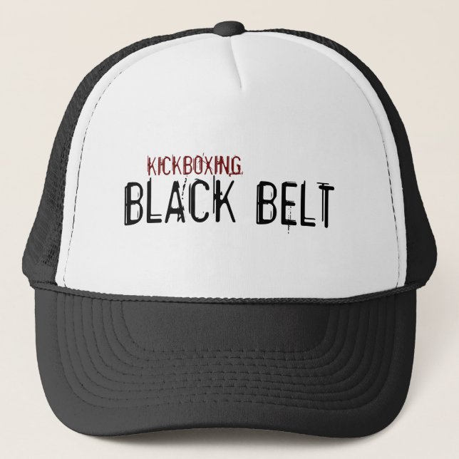 Mütze Kickboxing Black Belt 003 (Vorderseite)