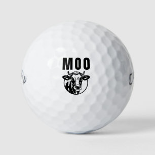 Muu ich bin eine Kuh lustiger Bauernhof Golfball