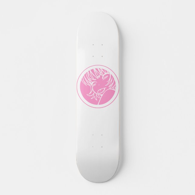 muuhh niedliches Animerosa Skateboard (Vorne)