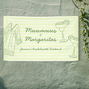 Muumuus und Margaritas Grüner Junggesellinnenabsch Banner