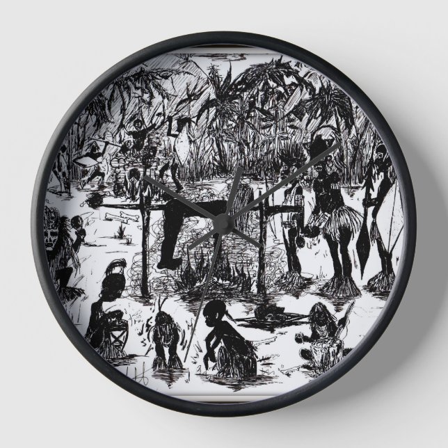 Muur Klokken Uhr (Vorderseite)