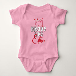 Muve like Esther - Inspirierend jüdische Purim Art Baby Strampler