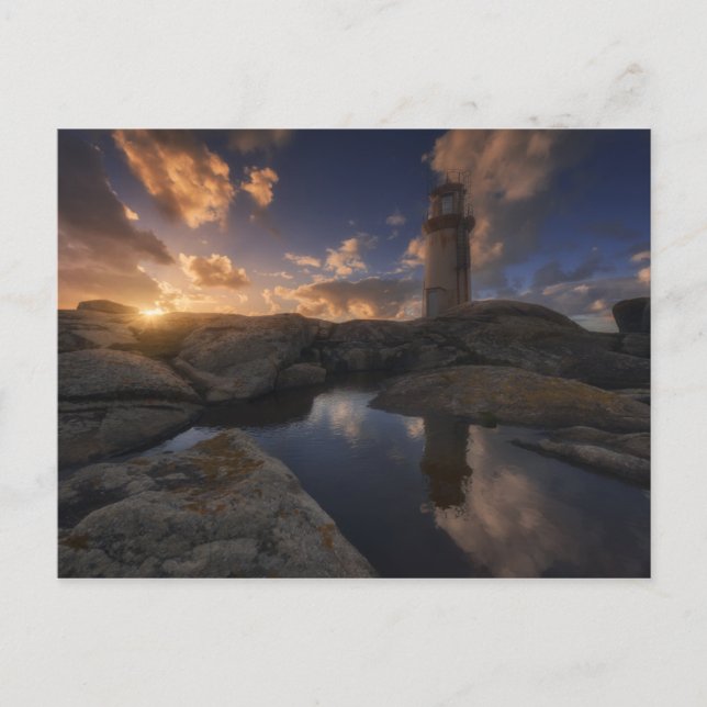 Muxia Lighthouse | Galicien, Spanien Postkarte (Vorderseite)