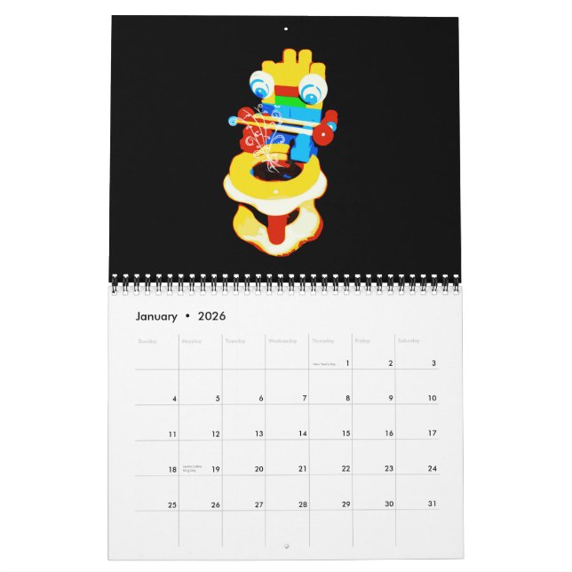 Muzak für Monster-Kalender Kalender (Jan 2026)