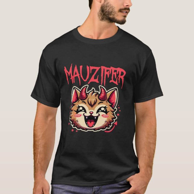 Muzifer Cat Kitten Lucifer Devil Little Devil Luci T-Shirt (Vorderseite)