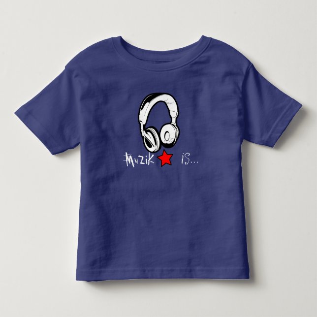 MuZiK est… T-shirt d'enfant en bas âge avec (Devant)