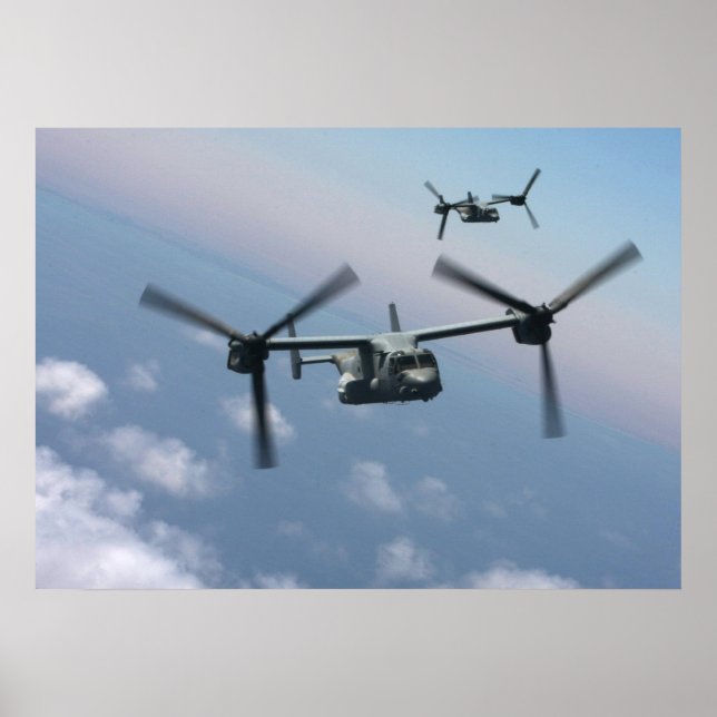 MV-22 Osprey Aircraft Poster (Vorne)