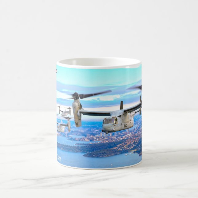 MV-22B OSPREY ÜBER AUSTRALIEN KAFFEETASSE (Mittel)