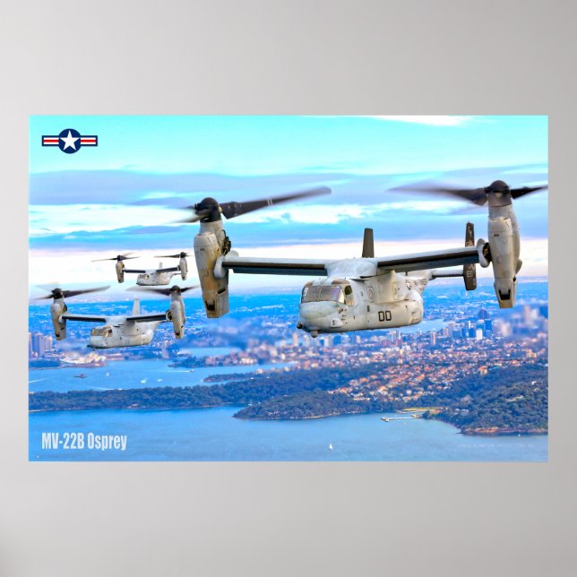 MV-22B OSPREY ÜBER AUSTRALIEN POSTER (Vorne)