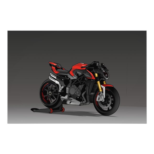 MV Agusta Brutale 1000RR Fotodruck (Vorne)