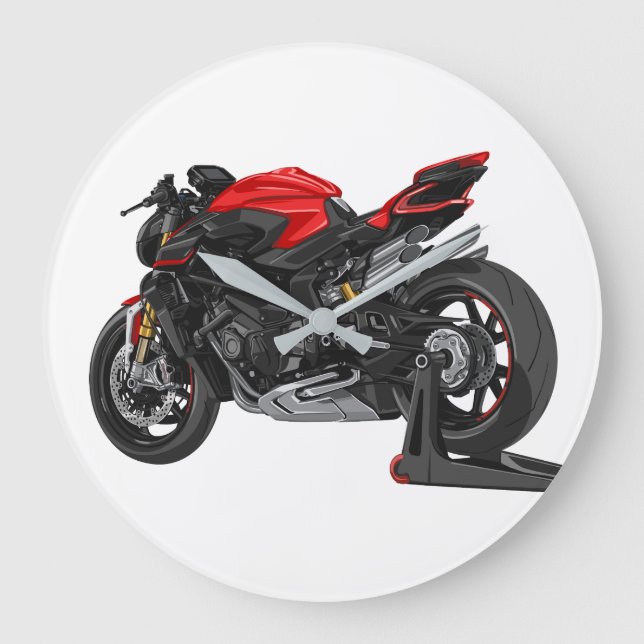 MV Agusta Brutale 1000RR Große Wanduhr (Vorderseite)