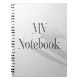 MV-Initialen: Subtile Shadowed Monogram Notizblock
