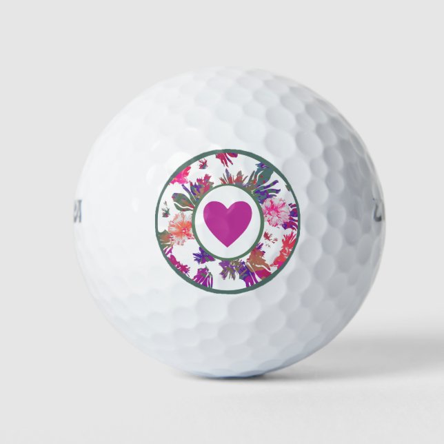 MVB-Array der Liebe Bouquet Design Golfball (Vorderseite)