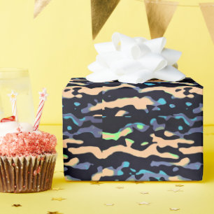 MVB Cameo Masculine Blue 2 Design Geschenkpapier