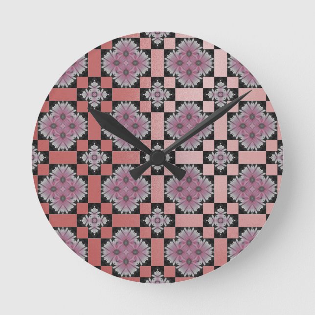 MVB Chic Gerbera Blume Pink Slick Uhr (Vorderseite)