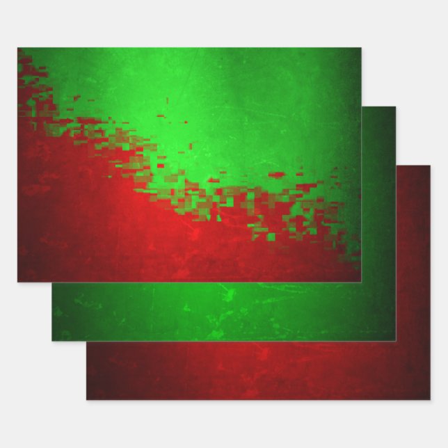 MVB Imitats Digitales Fossilienmuseum Rotes grünes Geschenkpapier Set (Set)