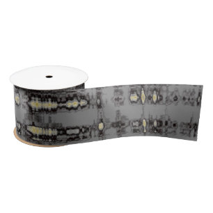 MVB Kariert Grau-Beige-Design Satinband