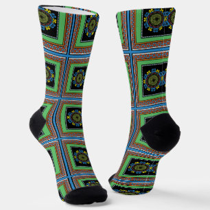 MVB Mexican Monogram Accent Border Design Socken