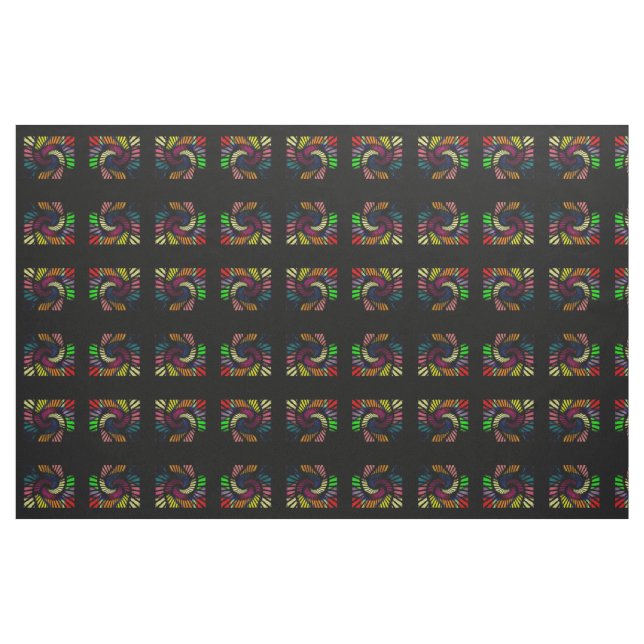 MVB Psychedelic Swirl Fabric Design 1 Stoff (Yard (91,4 cm))