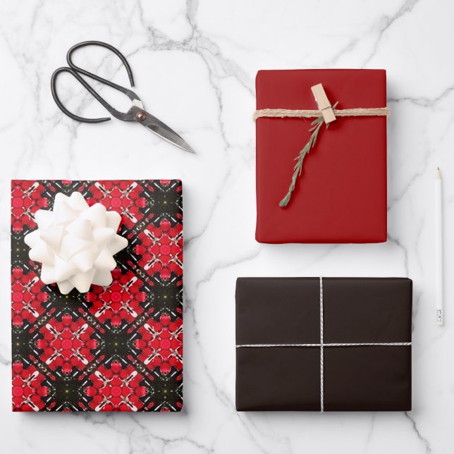MVB Scottish Diamond Design Geschenkpapier Set (Vorderseite)