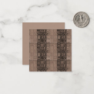 MVB Sepia-Faux Glas-Verpackungspapier Mitteilungskarte