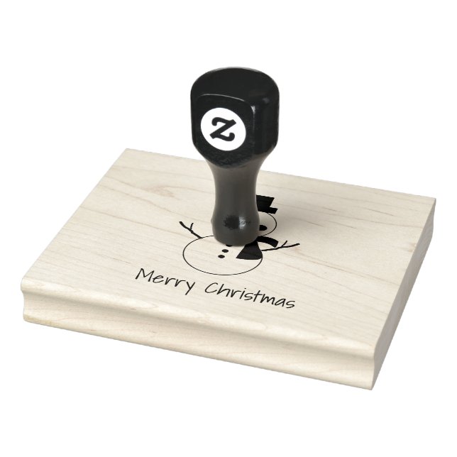 MVB Single Snowman Design Gummistempel (Stempel)